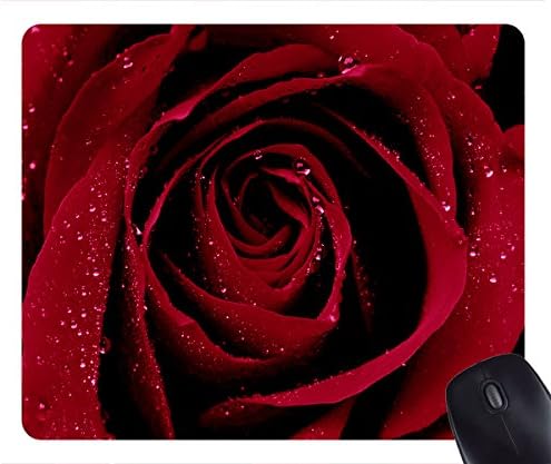 Mouse Pad Red Roses 36230 Oblong Shaped Mouse Mat Design Natural Eco Rubber Durable Computer Desk Stationery Accessories Mouse Pads For Gift