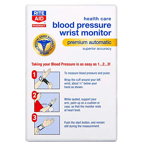 Rite Aid Premium Automatic Wrist Blood Pressure Monitor Blood