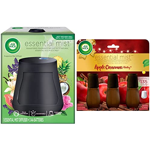 Set Air Wick, Essential Mist Diffuser, Essential Oils Diffuser