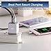 USB Wall Charger, Power Adapter STELECH 3-Pack (2.1Amp) Dual Port USB Charger Plug Box for iPhone X, 8, 8 Plus, 7, 7 Plus, 6, 6 Plus, 6S, 5S, iPad, iPod (White)