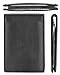 Travelambo Front Pocket Wallet Minimalist Wallets Leather Slim Wallet Money Clip RFID Blocking (black no clip)