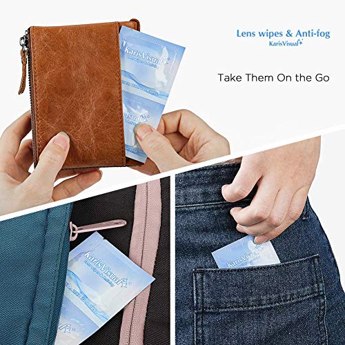image for KARISVISUAL Optical AntiFog Lens Cleaning Wipes Pre-moistened Non-Scra