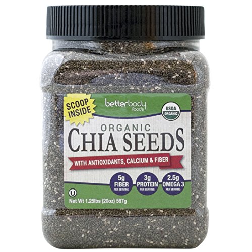 UPC 710473342339, BetterBody Foods Raw Organic Chia Seeds, non-GMO, Great Taste, 1.25lb