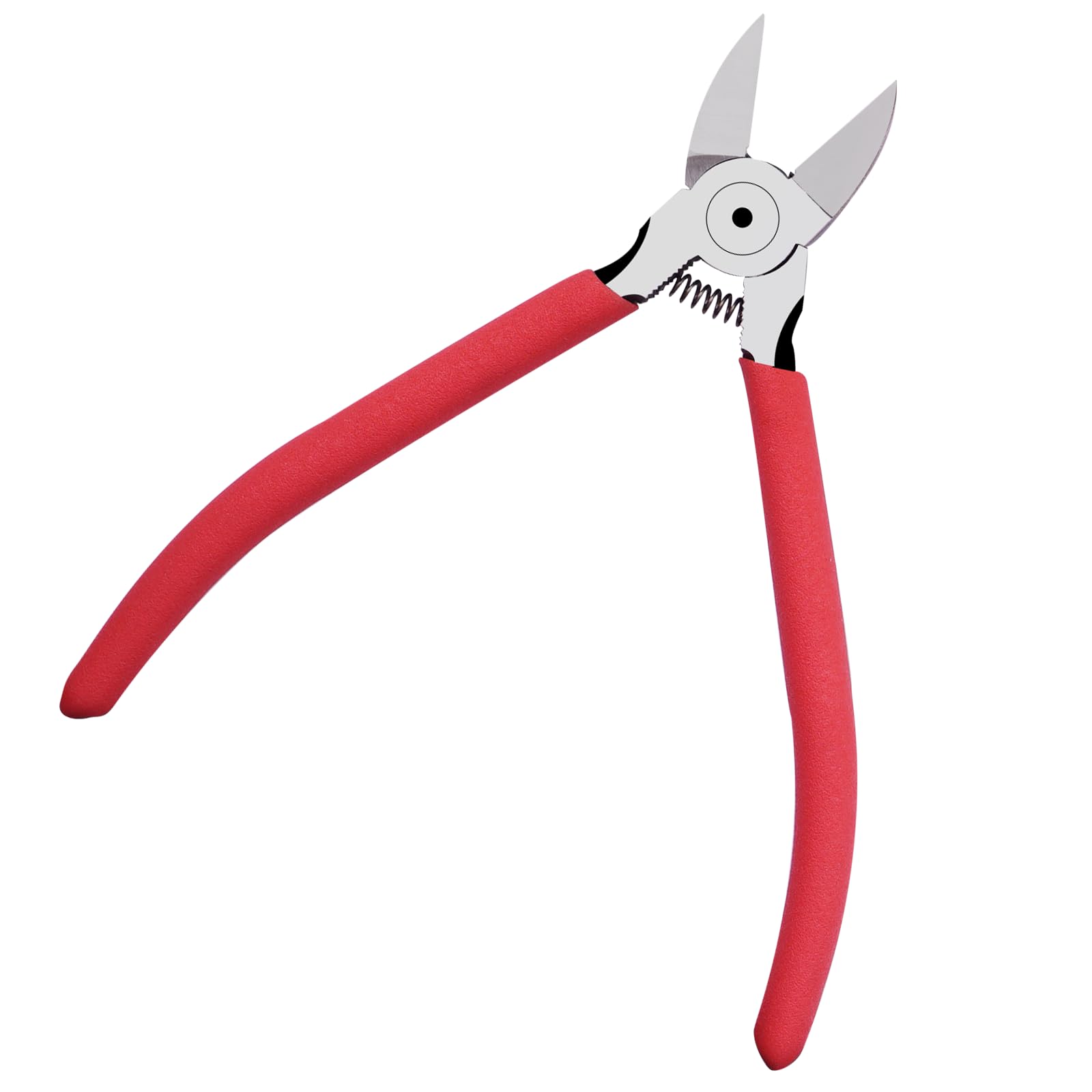 Photo 1 of 6 Inches Wire Cutters with Longer Flush Cutting Edge, Flush Cutter Tool with Spring Grip for Electronics, Powerful Cutting Pliers for Crafts, Precision Side Cutter for Copper, Plastic, and Zip Ties