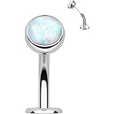 Cocharm Floating Belly Button Rings - Titanium Navel Rings for Women, Threadless Flat Bottom Belly Piercing Jewelry, Hypoallergenic