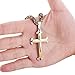 Jstyle Jewelry Stainless Steel Mens Cross Pendant Necklace Byzantine Chain Necklace for Boys 5mm 30 Inch