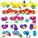 Toy Filled Easter Eggs, ZALALOVA 60 Pcs Easter Decorations 2.75 Inch Assorted Colorful Plastic Surprise Eggs with Mini Kids Toys for Easter Party Favor- Pull Back Cars/ Sticky Handsdice/ Puzzle Ball/ Yo-Yo/ Eraser/ Keychain