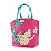 Mud Pie Sequin Mermaid Dazzle Beach Bag Tote, Pink