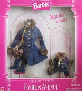 Amazon.com: Barbie & Kelly Matching Coats Styles Fashion Avenue: Toys