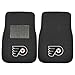 FANMATS 17091 Philadelphia Flyers 2-Piece Embroidered Team Logo Car Mat Set, Front Row Automotive Floor Mats