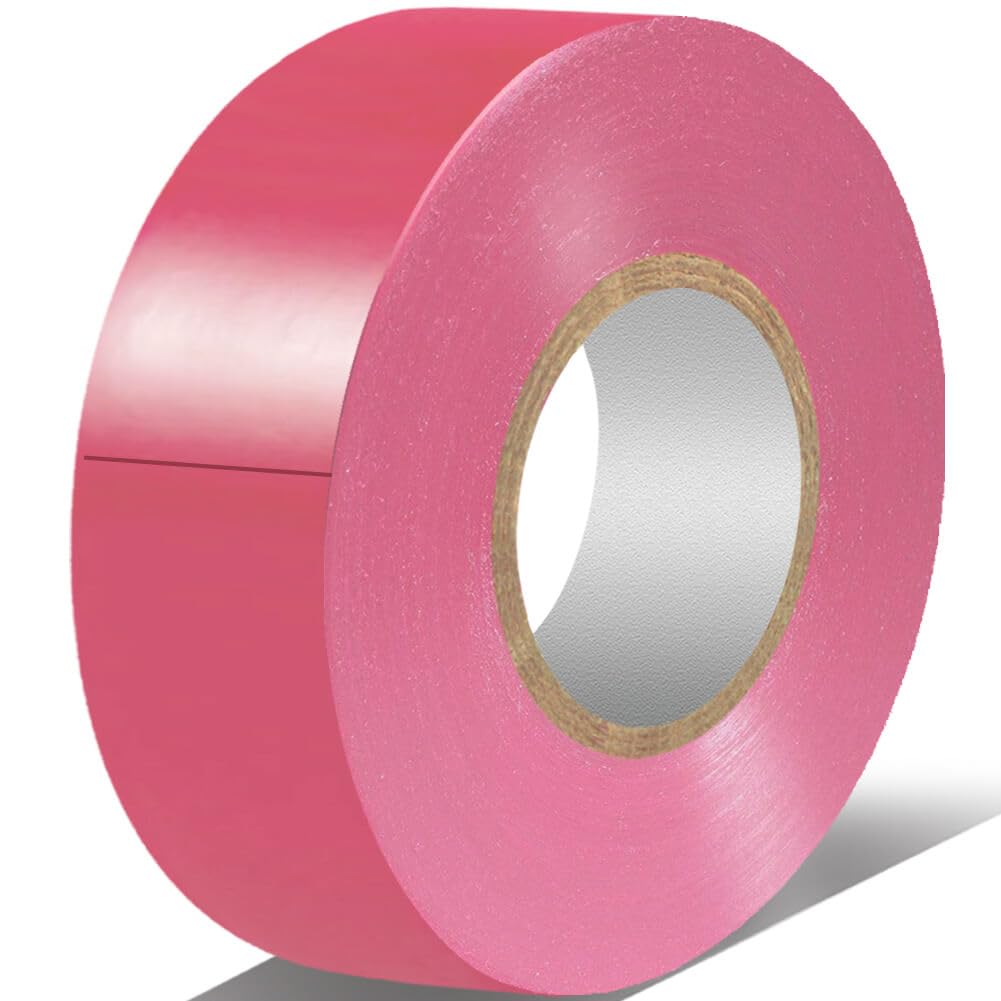Photo 1 of LYLTECH Pink Electrical Tape, 66 feet x 3/4 inch,Waterproof,Strong Adhesive, Vinyl Rubber Adhesive Electrical Tape Use at No More Than 600V & 176?