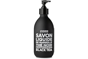 LA COMPAGNIE DE PROVENCE Compagnie de Provence Savon de Marseille Liquid Soap - Black Tea - 10 Fl Oz Glass Pump Bottle