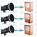 Neewer 7inch/18cm Standard Reflector Diffuser with 20/40/60 Degree Honeycomb Grid for Bowens Mount Studio Light Strobe Flash