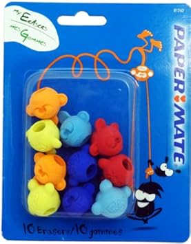 Paper Mate Foohy Monkey Head Eraser Caps Amazon Ca Office Products