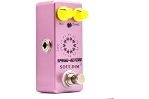 SoulDiM SPRING REVERB Mini Single Guitar Effect Pedal True Bypass Pedal for Electric Bass Guitar