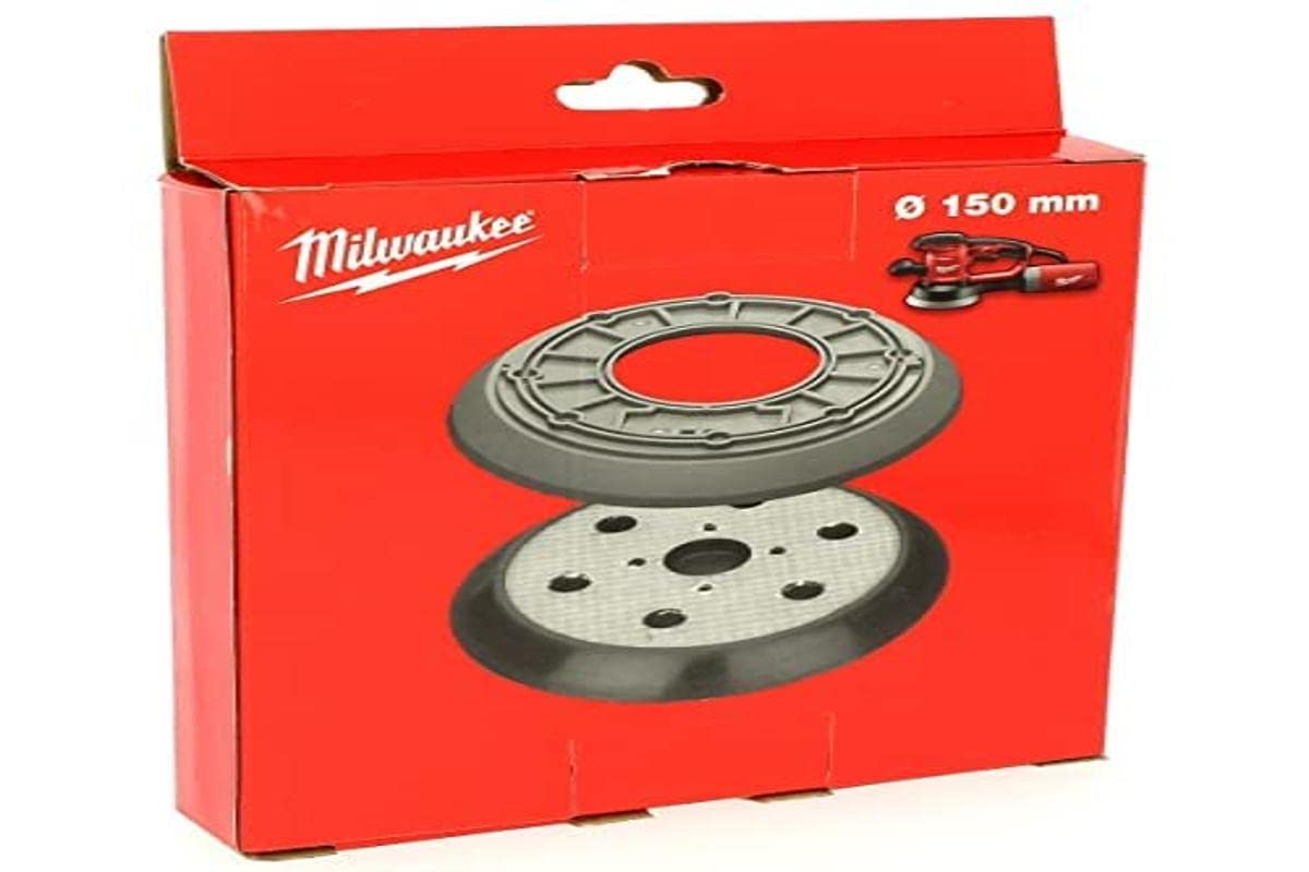 Milwaukee 4932430145 150mm Sanding Pad with 6 holes and rubber guards