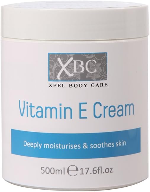 XBC Vitamin E Cream 500ml, White, 500 ml (Pack of 1)