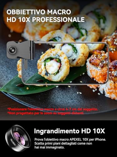 Apexel Macro Lens for Smartphone,100mm Macro Lens for iPhone,Samsung Galaxy,Huawei and Most Smartphones