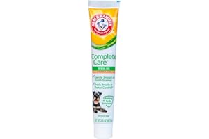 Arm & Hammer Complete Care Dental Gel, Gel-Style Dog Toothpaste - Fresh Breath, Tartar Control, Gentle on Enamel, Fluoride Free - Baking Soda Enhanced Dental Dog Supplies, Chicken Flavor, 2.5oz