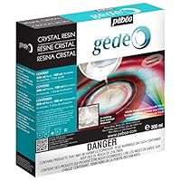 PEBEO Gédéo Kit Crystal 300 ML-Transparent Resin Glass Paste Effect-Pébéo Cristal-for Inclusion, Casting, Moulding, Varnishing Wood Epoxy Resin & Other Materials 300 M