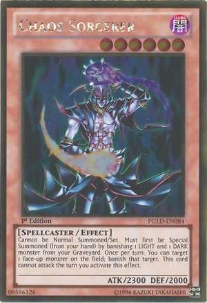 Yu-Gi-Oh! - Chaos Sorcerer (PGLD-EN084) - Premium Gold - 1st Edition - Gold Rare