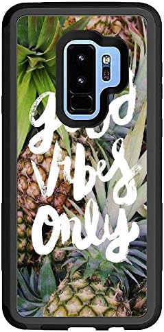 Custom Samsung Galaxy S9 Plus Case - Good vibes only Hard Plastic phone cell Case for Samsung Galaxy S9 Plus
