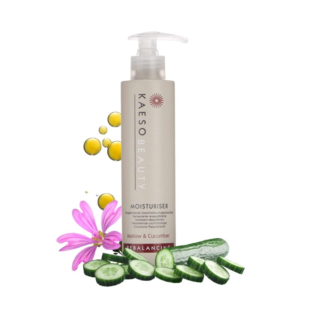 Kaeso Rebalancing Facial Moisturiser 195ml – Lightweight Hydrating Face Cream for Oily & Combination Skin – Balances Oil & Moisture – Professional Skincare