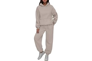 SENYENTIE Womens 2 Piece Outfits Lounge Hoodie Sweatsuit Sets Oversized Sweatshirt Baggy Fall y2k Sweatpants with Pockets