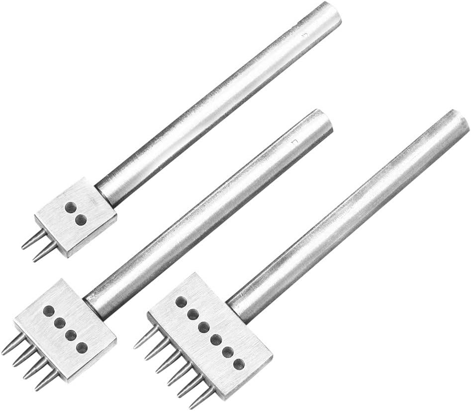 Self-made punching tools 6mm, leather sewing Handmade leather, leather chisel for sewing Porous leather puncher