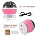 Night Lighting, 3 Modes Rotating Star Light Projector 4LED Romantic Night Lamp Projection, Cosmos Star Sky Moon Lamp Projector for Kids Baby Bedroom, Christmas Gifts BY Noza Tec (Pink)