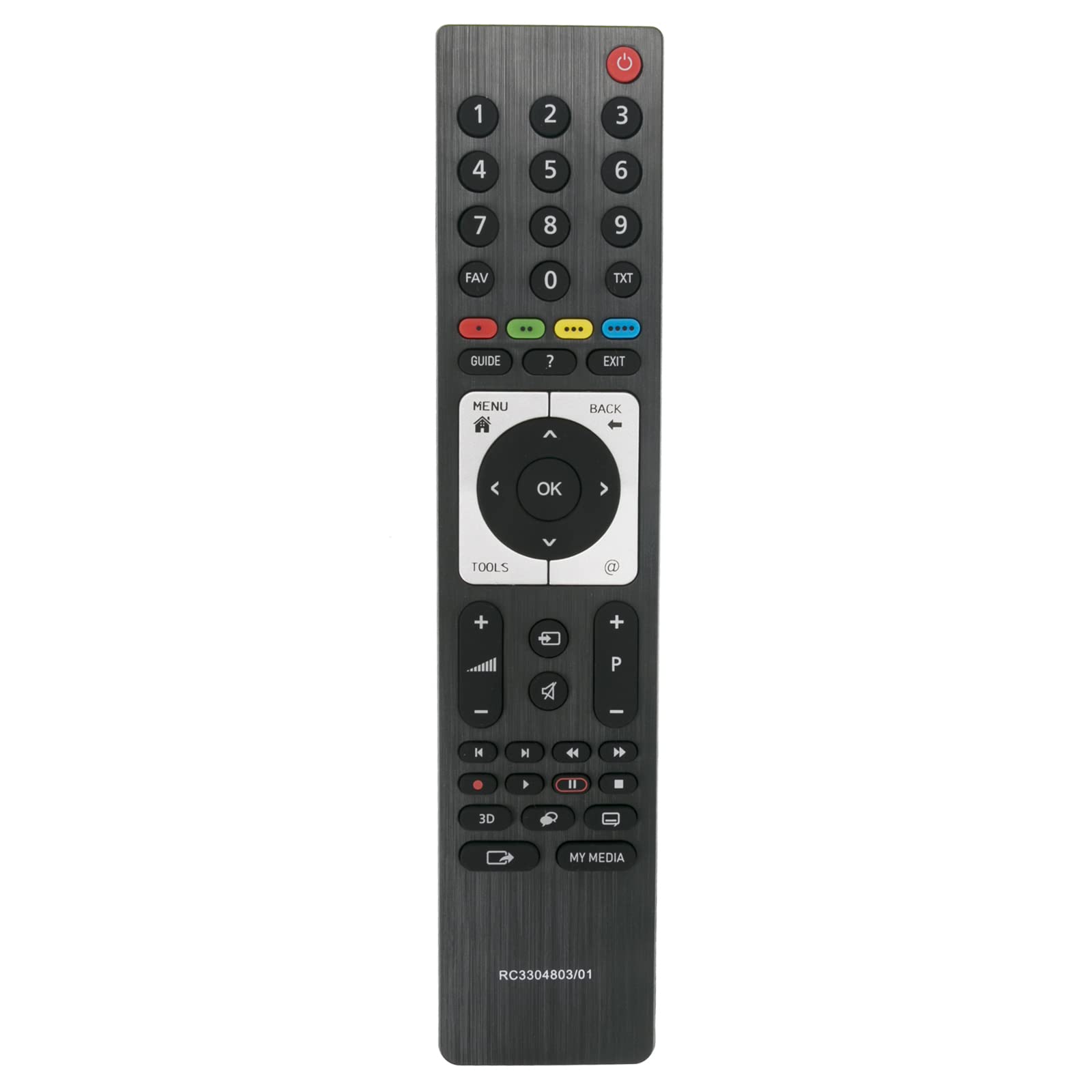 Replacement Remote RC3304803/01 TS3187R-2 Fit for Grundig LCD TV 40 VLE 525 BG 40VLE525BG 32CLE9130SL 32FLE9130SL 32VLE9272CL 37VLE9272CL 40CLE9170SL 40FLE9170SH 40FLE9170SL 40FLE9170SP