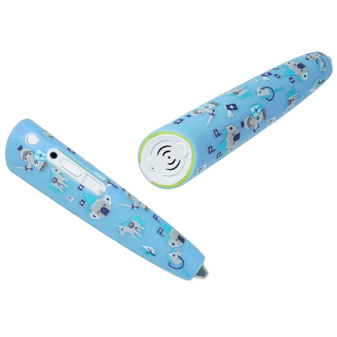 caseroxx Protective Cover for Ravensburger Create (0080X), Silicone Case for Ravensburger TipToi, Blue Knight Pattern