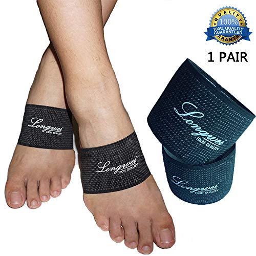 Plantar Fasciitis Foot Arch Support, Longwei Compression Copper Arch Support Sleeve for Relief of Foot Pain, Plantar Fasciitis Support Foot Brace for Treatment of Flat Feet Arch Support, Heel Spur - Thumbnail 7