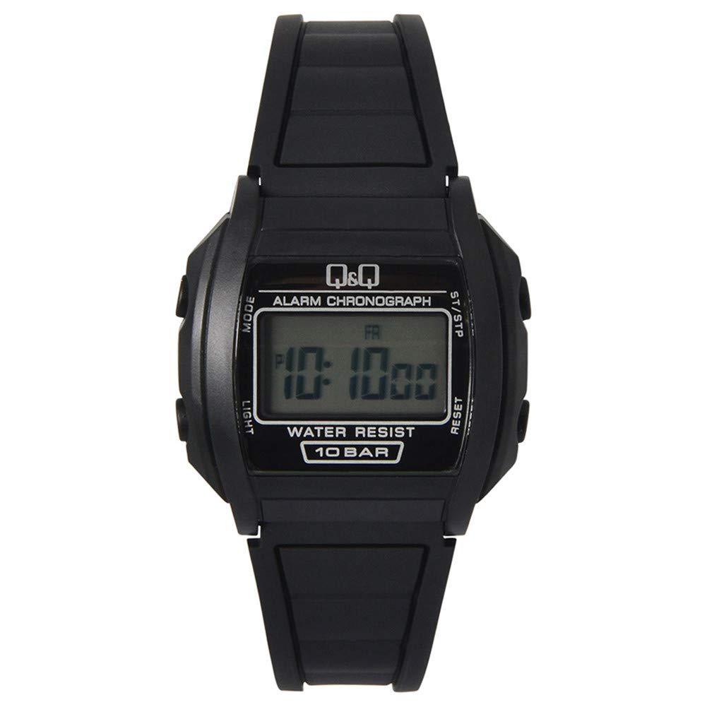 Q&Q Men's Analogue Quartz Watch with Rubber Strap QML01P101Y