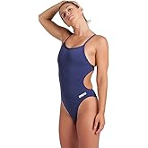 Arena Womens Solid Team Swimsuit Challenge Back MaxLife Open Back Bathing Suit Athletic Swimwear