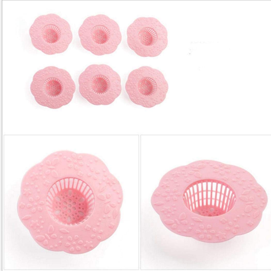 Yerflew Flower-shaped Floor Drain Bathroom Hair Catcher Sink Food Strainers