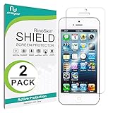 RinoGear iPhone SE / 5 / 5S / 5C Screen Protector [2-Pack] Case Friendly Screen Protector for iPhone SE / 5 / 5S / 5C Accessory Full Coverage Clear Film