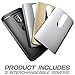 Moto X Pure Edition Case, SUPCASE Water Resistant Full-Body Rugged Case with Built-in Screen Protector for Motorola Moto X Style/Pure Edition 2015-3 Interchangeable Covers (Gray/Silver/Gold)