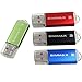 SIMMAX 4 Pack 16GB USB 2.0 Flash Drive Memory Stick Thumb Drives (4PCS 16GB)