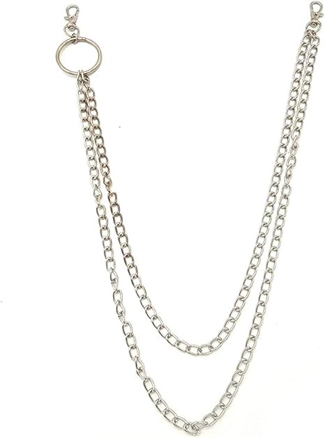 Amazon Winwinfly メンズパンクウエストチェーンウォレットチェーンズボンジーンズチェーンパンツ装飾的なキーホルダー銀 ビーズ ストーン 通販