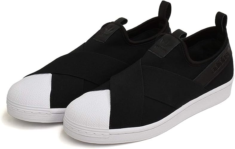 Amazon アディダス スーパースター スリッポン スニーカー メンズ ブラック 黒 紐なし Superstar Slip On Black Fw7051 27 0cm 9 並行輸入品 シューズ バッグ
