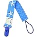 4 PACIFIER CLIP HOLDER SET By Elefuntot | Stylish Binky Clip Keeps Dummy Sanitary Secure & Safe From Falling, Chevron & Starfish Design, Unique Gift, Guaranteed