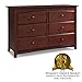 StorkCraft Kenton 6 Drawer Universal Dresser, Cherry, Kids Bedroom Dresser with 6 Drawers, Wood & Composite Construction, Ideal for Nursery Toddlers Room Kids Room