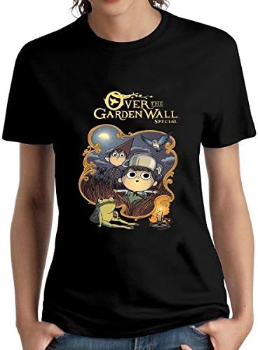 FOURROUNI Women's Over Four The Four Garden Four Wall Poster T-Shirt Black Large