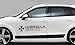 COCODECALS 2pcs Car Reflective Sticker UMBRELLA CORPORATION Logo Car Door Decals 70cm20cm