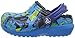crocs Kids' Classic Lined Graphic Clog, Ocean/Navy, 10 M US Toddler