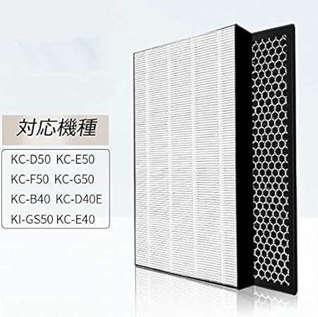 Amazon 空気清浄機フィルターhepa フィルター Fz D50hf 脱臭フィルター Fz D50df シャープ空気清浄機kc D50 Kc E50 Kc F50 Kc G50 Kc B40 Kc D40e Ki Gs50 Kc E40に対応 非純正 2pcs Ouneda 空気清浄機用フィルタ 通販