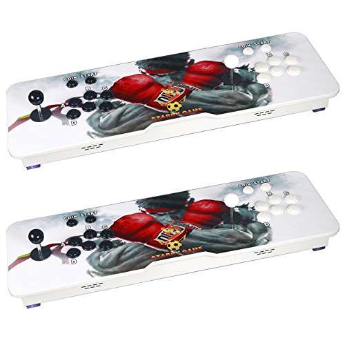 Easyget-Retro-Arcade-Game-Console-680-Classic-Games-2-Players-Pandoras-Box-4S-Arcade-Game-Console-Ultra-Slim-Metal-Double-Stick-2017-New-Design-Black-White