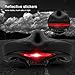 Bike Seat, Fairly Comfortable Bicycle Seat Tonbux Mountain Bike Saddle Professional Gel Cycling Seat Cushion Pad with Tailight – Blackthumb 1