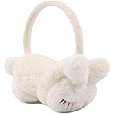 PESAAT Fluffy Ear Muff for Women Plush Earmuffs Kids Winter Earmuffs Girls Boys Cold Weather Ear Warmer
